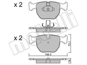 Комплект тормозных колодок на Seria 5, Seria 7, X3, X5