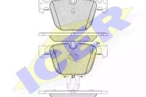 Комплект гальмівних колодок на Seria 5, Seria 7, X5, X6