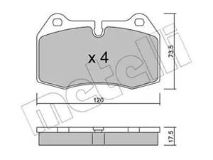 Комплект тормозных колодок на Seria 7, Seria 8