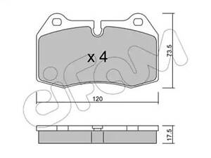 Комплект тормозных колодок на Seria 7, Seria 8