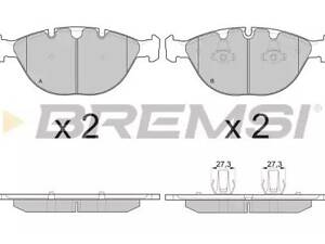 Комплект тормозных колодок на Seria 7, X5