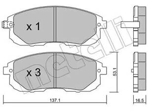 Комплект тормозных колодок на SX4