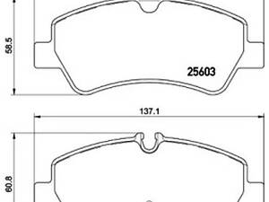 Комплект гальмівних колодок на Tourneo Custom, Transit, Transit Custom