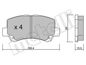 Комплект тормозных колодок на Wagon R