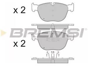 Комплект тормозных колодок на X4, X5, X6