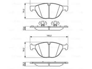 Комплект тормозных колодок на X5, X6