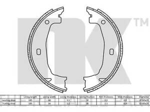 Комплект тормозных колодок ручника на Seria 1