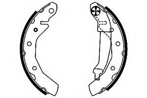 Комплект тормозных колодок Shoe Kit для моделей: CHEVROLET (MATIZ), DAEWOO (MATIZ,MATIZ), PONTIAC (MATIZ)