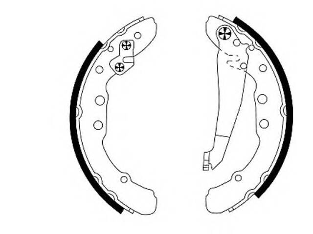 Комплект тормозных колодок Shoe Kit Pro для моделей: AUDI (100, 100,100,100), SEAT (INCA), VOLKSWAGEN (PASSAT,PASSAT,CA
