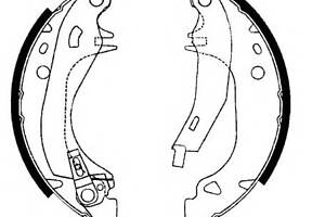 Комплект тормозных колодок Shoe Kit Pro для моделей: CITROËN (AX, SAXO), PEUGEOT (106,106,106)