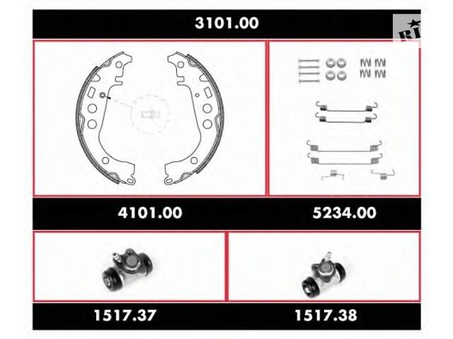 Комплект тормозов, барабанный тормозной механизм Precision Kit для моделей: TOYOTA (YARIS)