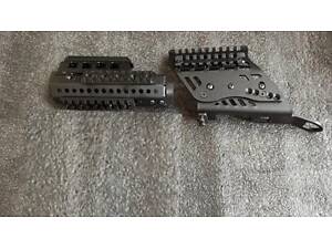 Комплект цівка + кронштейн для АК 74/47 чорний