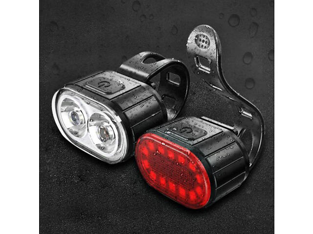 Комплект велоліхтар 800 лм та задній ліхтар. Водонепроникний велосипедний ліхтар RESTEQ - Фото 5