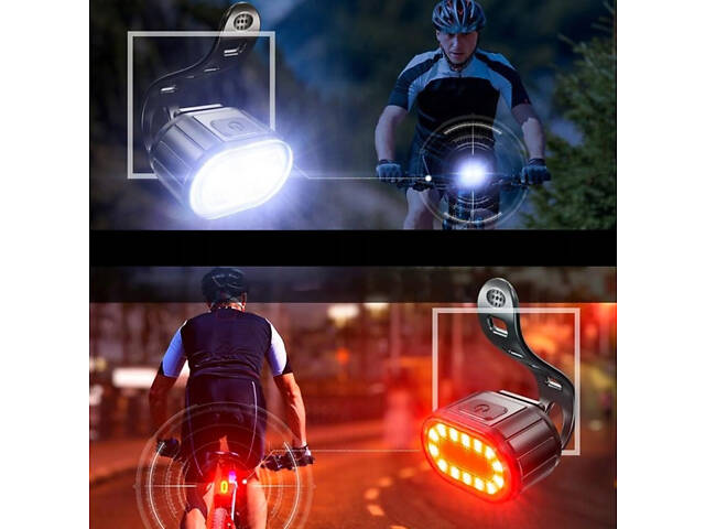 Комплект велоліхтар 800 лм та задній ліхтар. Водонепроникний велосипедний ліхтар RESTEQ - Фото 8
