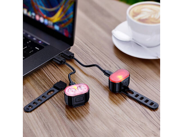 Комплект велоліхтар 800 лм та задній ліхтар. Водонепроникний велосипедний ліхтар RESTEQ - Фото 10