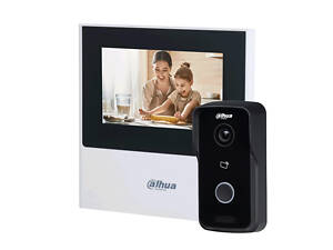 Комплект видеодомофона с Wi-Fi 4.3 Dahua DHI-VTH2611L-WP и DHI-VTO2111D-P-S2