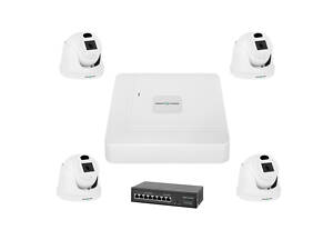 Комплект видеонаблюдения на 4 камеры GV-IP-K-W70/04 3MP