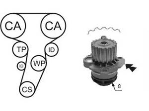 Комплект водяного насоса/зубчастого ременя на A3, Altea, Altea XL, Golf, Jetta, Leon, Octavia, Passat B6, Toledo, Touran