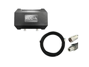 Комплект виносная антенна ROC-4 + Кабель RG-8 20м N-TYPE - QMA