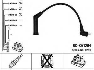 Комплект високовольтних проводів NGK 6299 на HYUNDAI i10 (PA)