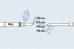 Комплект высоковольтных проводов для моделей: ALFA ROMEO (145, 146)