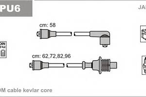 Комплект высоковольтных проводов для моделей: CITROËN (BX), PEUGEOT (205,205,205,305,305,309,405,309)