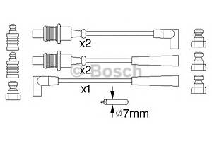 Комплект высоковольтных проводов для моделей: CITROËN (BX, BX), PEUGEOT (205,309,405,405,309)