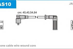 Комплект высоковольтных проводов для моделей: FIAT (PUNTO)