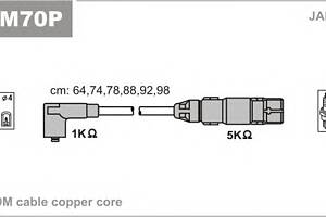 Комплект высоковольтных проводов для моделей: FORD (GALAXY), VOLKSWAGEN (PASSAT,PASSAT,GOLF,SHARAN,VENTO)