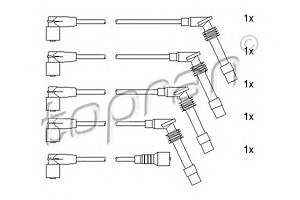 Комплект високовольтних проводів для моделей: OPEL (COMBO, CORSA)