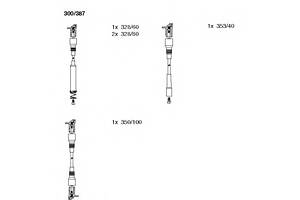 Комплект высоковольтных проводов для моделей: OPEL (OMEGA, OMEGA,FRONTERA), VAUXHALL (FRONTERA)