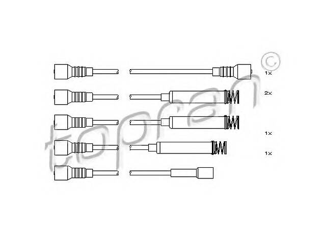 Комплект високовольтних проводів для моделей: OPEL (OMEGA, OMEGA, FRONTERA)