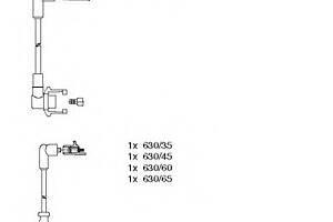 Комплект високовольтних дротів для моделей: RENAULT (ESPACE,18,21,21,25,21)