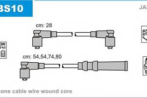 Комплект высоковольтных проводов для моделей: SAAB (90, 900,900,900,99,96,95,99)