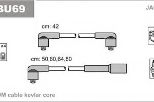 Комплект высоковольтных проводов для моделей: SEAT (CORDOBA), SKODA (FELICIA)