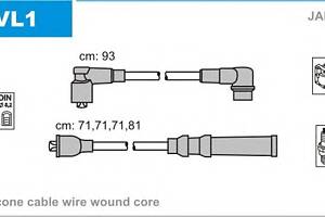 Комплект высоковольтных проводов для моделей: VOLVO (240, 240,340-360,340-360,740)