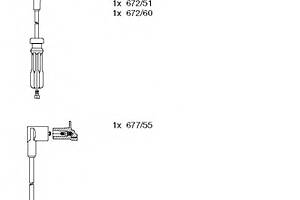 Комплект високовольтних дротів для моделей: VOLVO (940, 940,940,240,240,960,960,740,760,760,740,940)