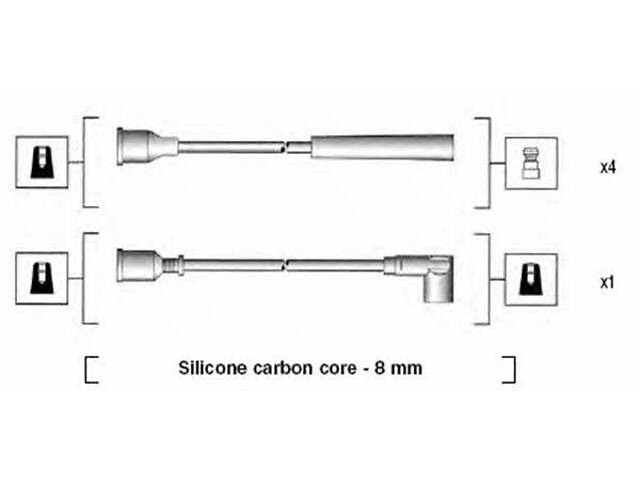 Комплект высоковольтных проводов зажигания