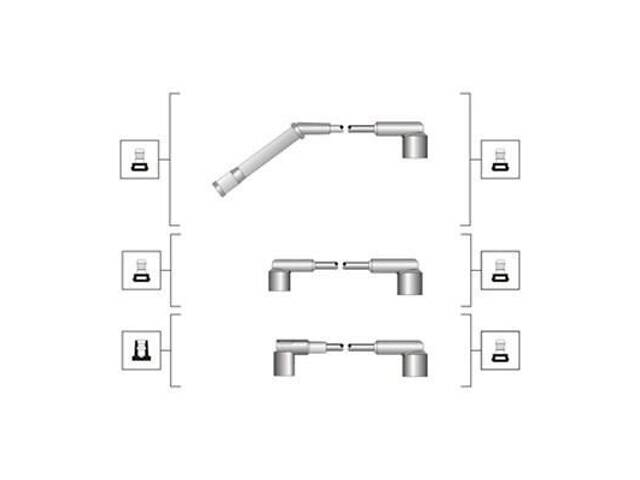Комплект высоковольтных проводов зажигания