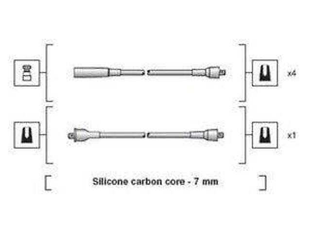 Комплект высоковольтных проводов зажигания