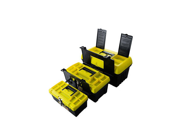 Комплект ящиків Mastertool 12.5' 16' 19' (3 шт.) Жовті (79-2001) - Фото 3