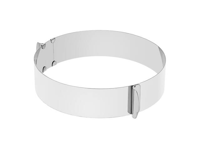 Комплект з 2 розсувних форм кільце для випікання збирання бенто-тортів та викладки салатів 12-20 см H 5 та 6.5 см - Фото 10