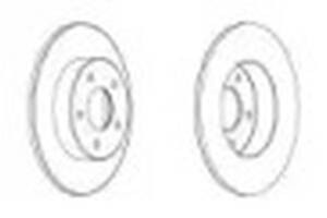 Комплект задніх гальмівних дисків (2 шт) FERODO