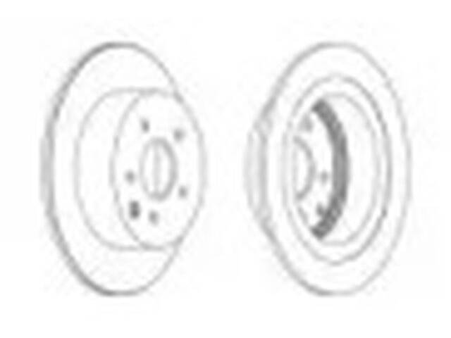 Комплект задних тормозных дисков (2 шт) FERODO