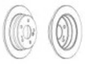 Комплект задних тормозных дисков (2 шт) на 320