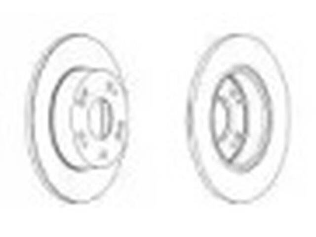 Комплект задних тормозных дисков (2 шт) на Accord