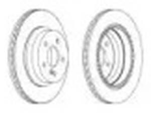 Комплект задних тормозных дисков (2 шт) на CLS-Class, E-Class, GLK-Class
