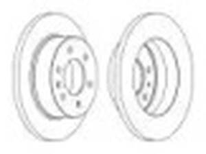 Комплект задніх гальмівних дисків (2 шт) на Crafter, Sprinter
