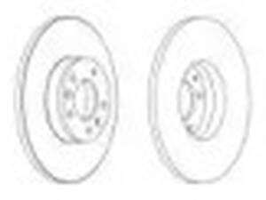 Комплект задніх гальмівних дисків (2 шт) Expert, Jumpy, Scudo