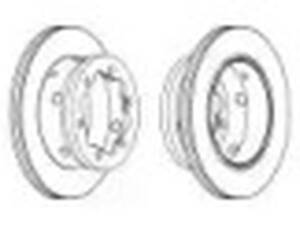 Комплект задних тормозных дисков (2 шт) на LT, Sprinter